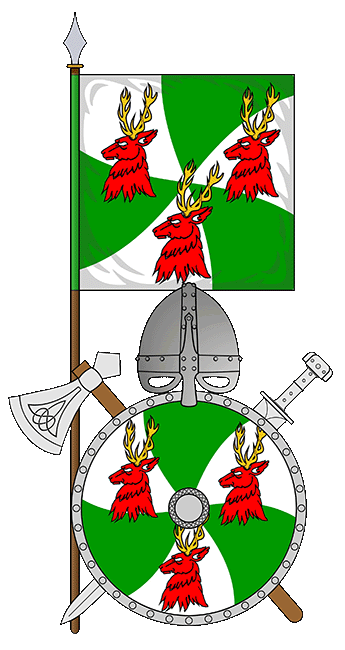 Escudo y bandera del Clan Doyle